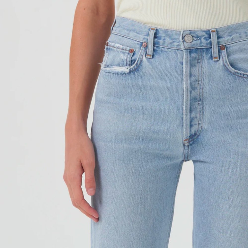 AGOLD 90'S Pinch Waist Straight Leg Size 27
